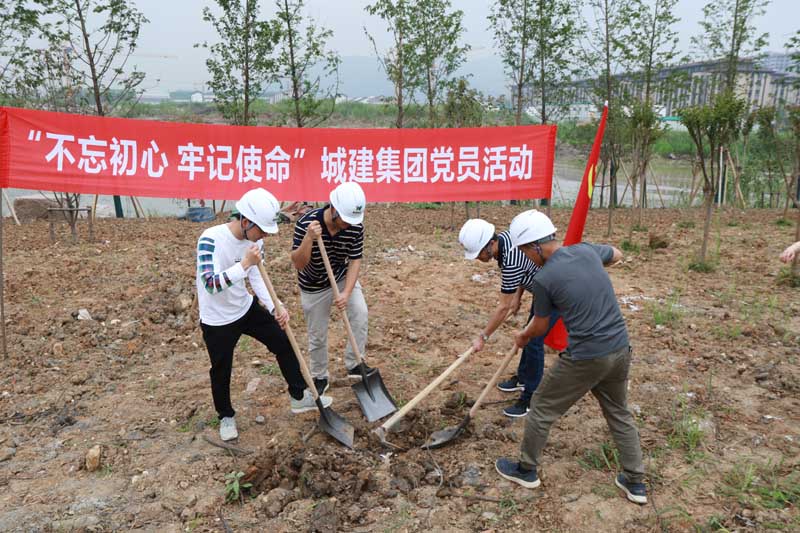 “不忘初心，牢記使命”為奧體添綠——城建集團(tuán)開(kāi)展主題黨日活動(dòng)